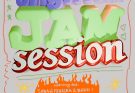 Flyer mit Text "Original Jam Session - Bühne frei und rauf mit euch! jetzt neu: mit Opening Act. 13.03.26 | 20 Uhr | eintritt frei :) Stadtteilzentrum Gasparitsch, Rotenbergstraße 125"